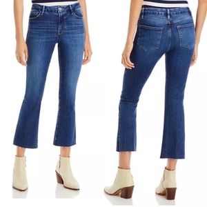 FRAME Denim Le Crop Mini Boot Rosalie Medium Dark Wash Size 28